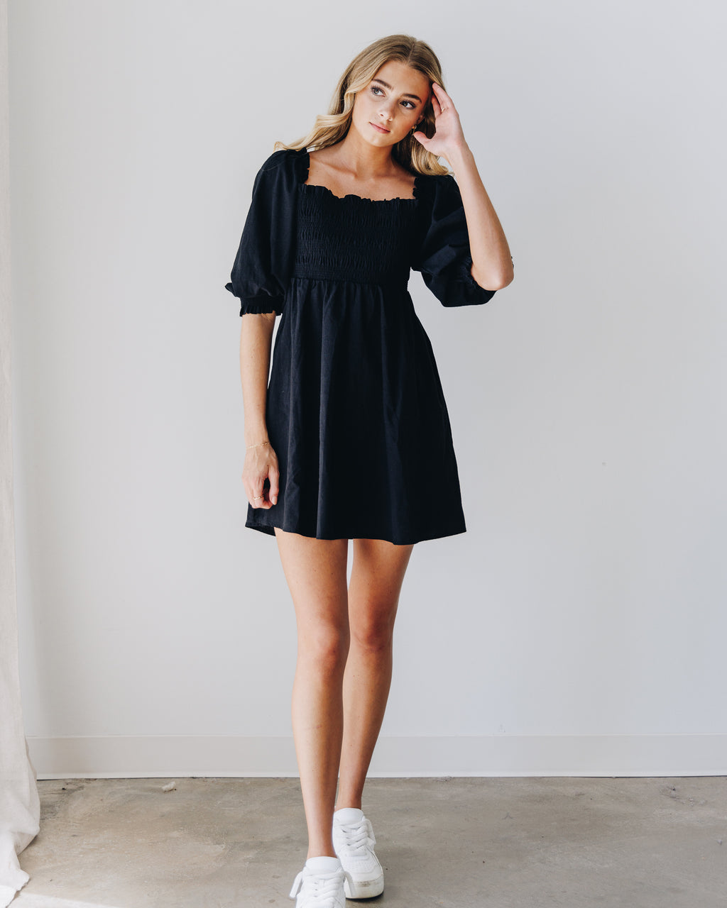 Dixie Smocked Mini Dress City and Stars