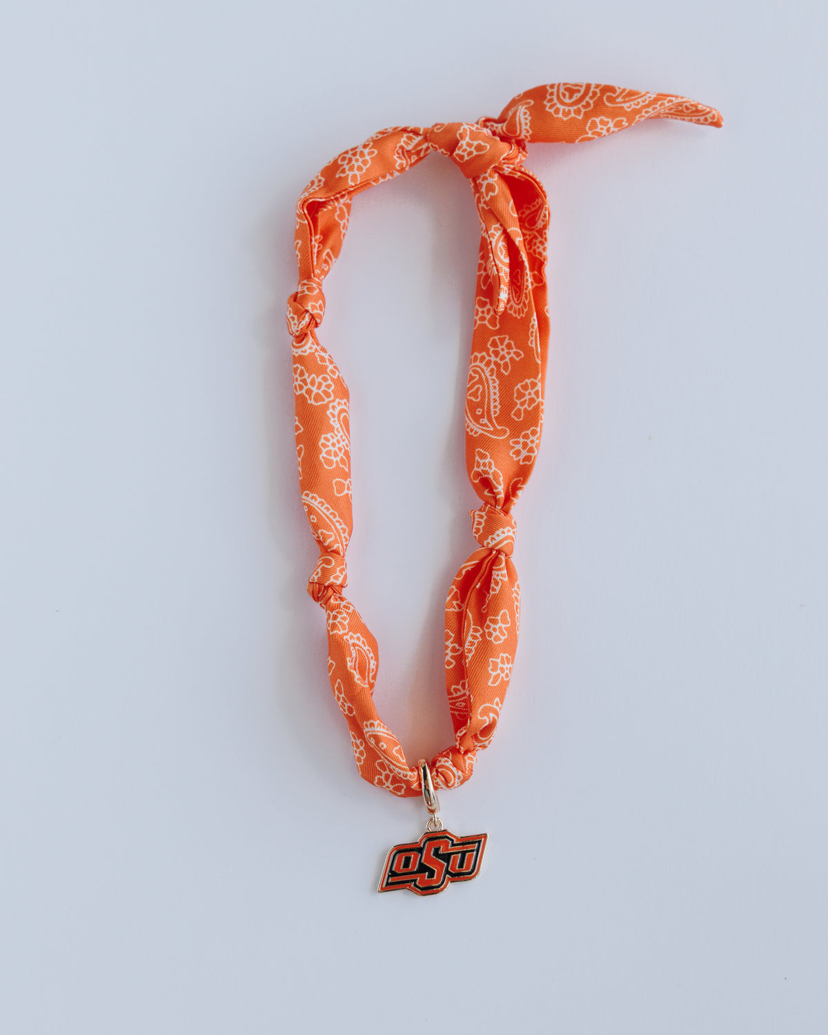 Oklahoma State Bandana Scarf Necklace
