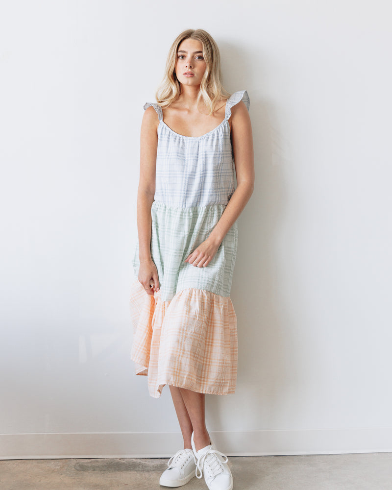 Daze Colorblock Midi Dress