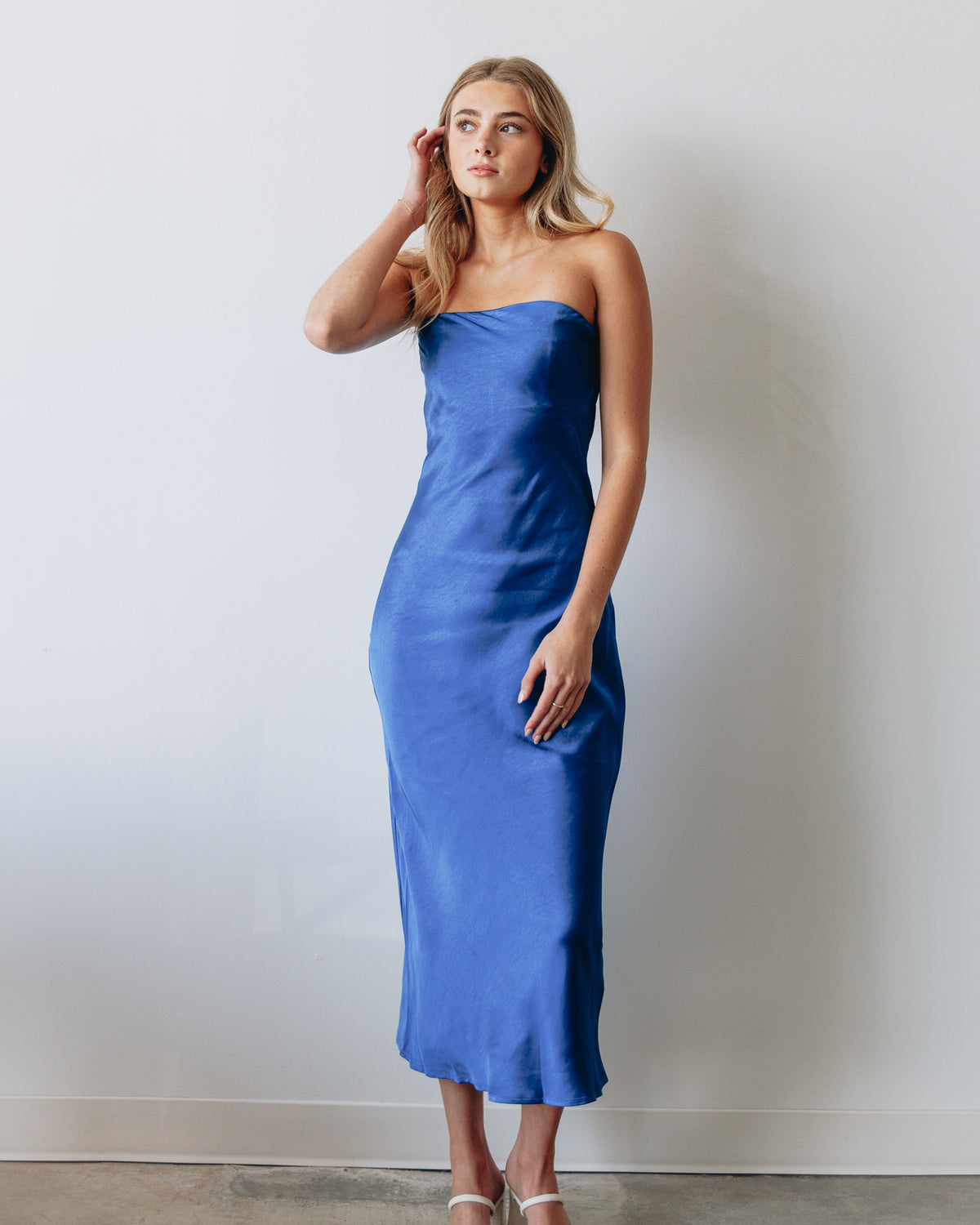 Stella Strapless Midi Dress