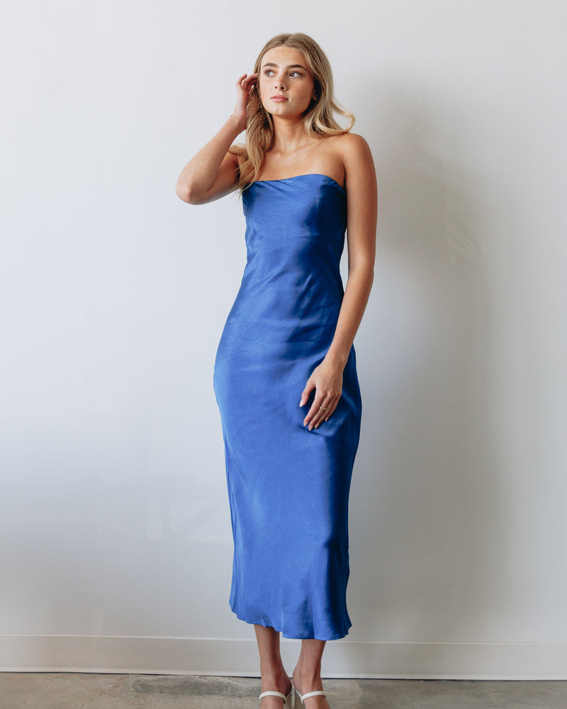 Stella Strapless Midi Dress