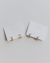 Baguette Huggie Hoop Earrings