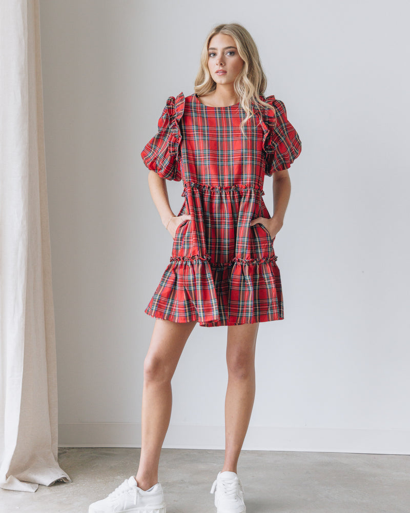 Caroline Plaid Dress