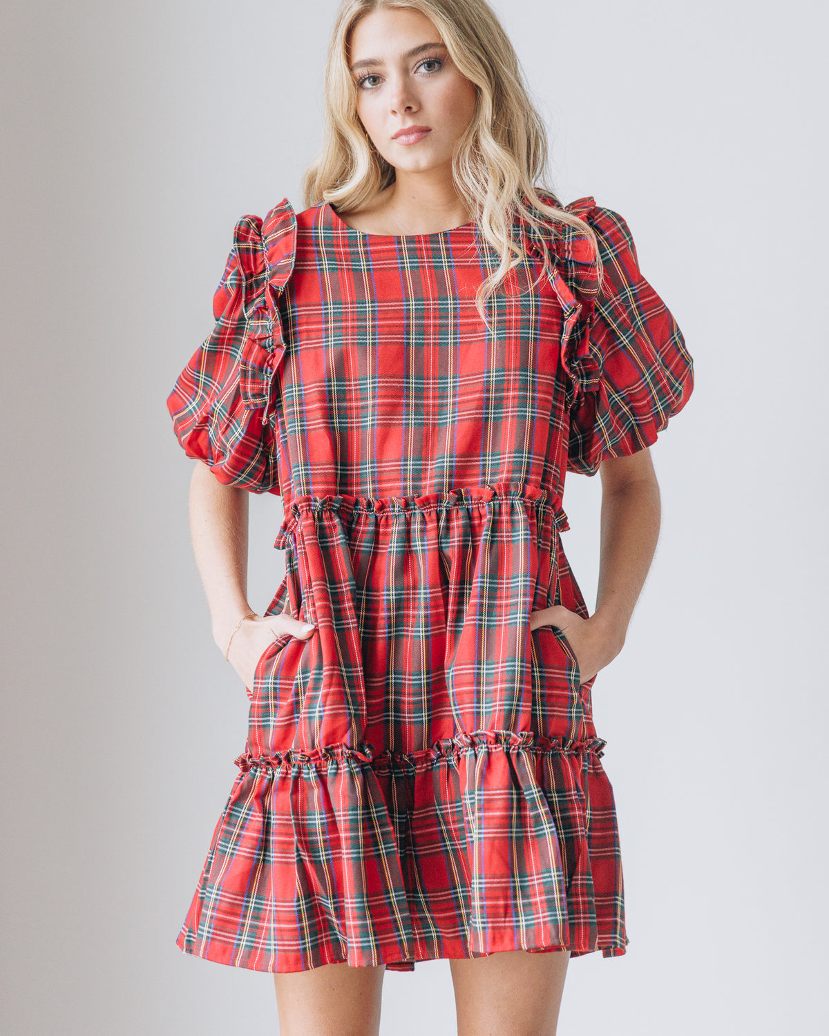 Caroline Plaid Dress