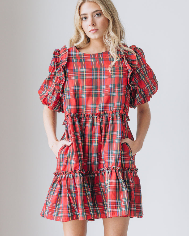 Caroline Plaid Dress