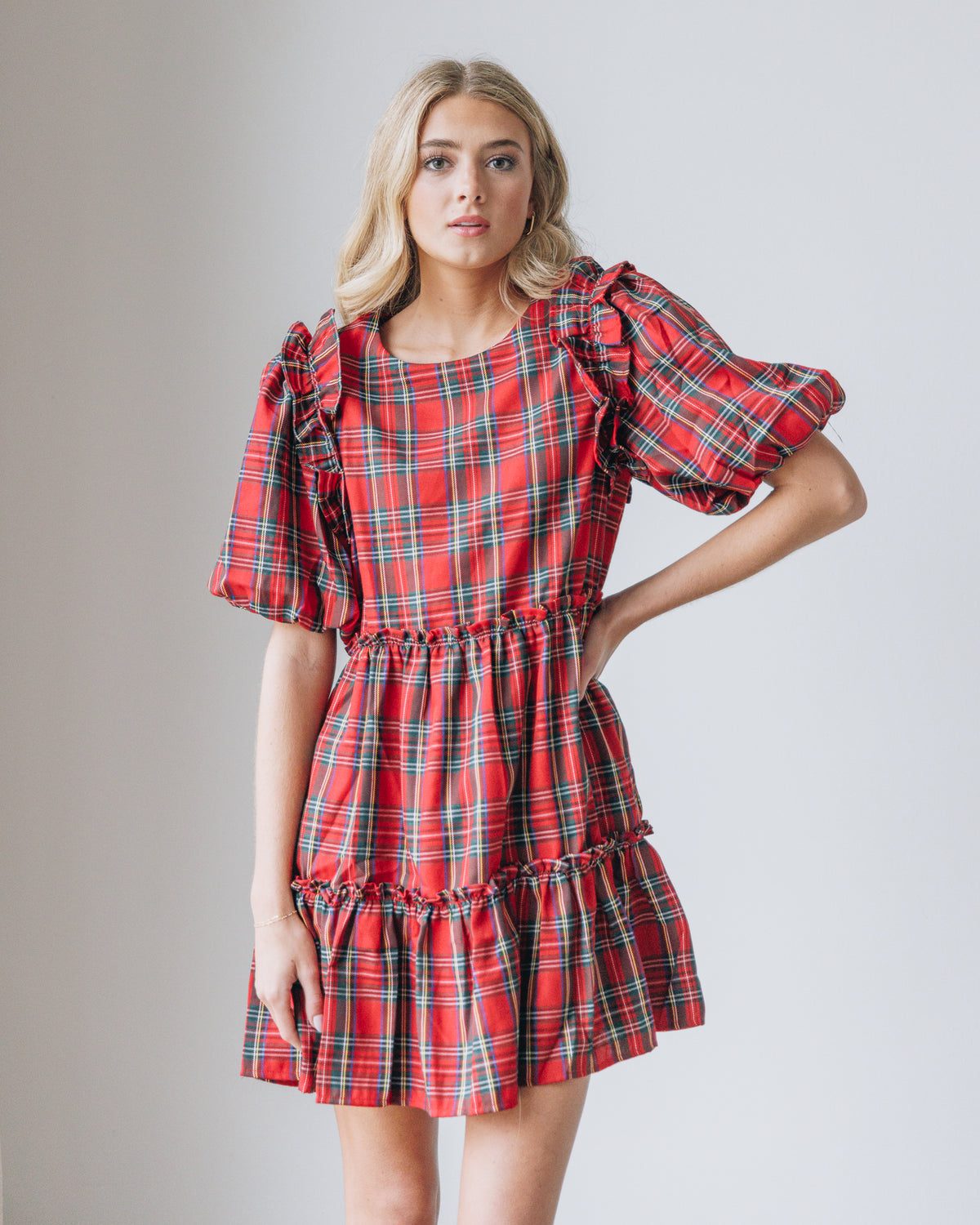 Caroline Plaid Dress