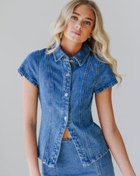 Carly Denim Top