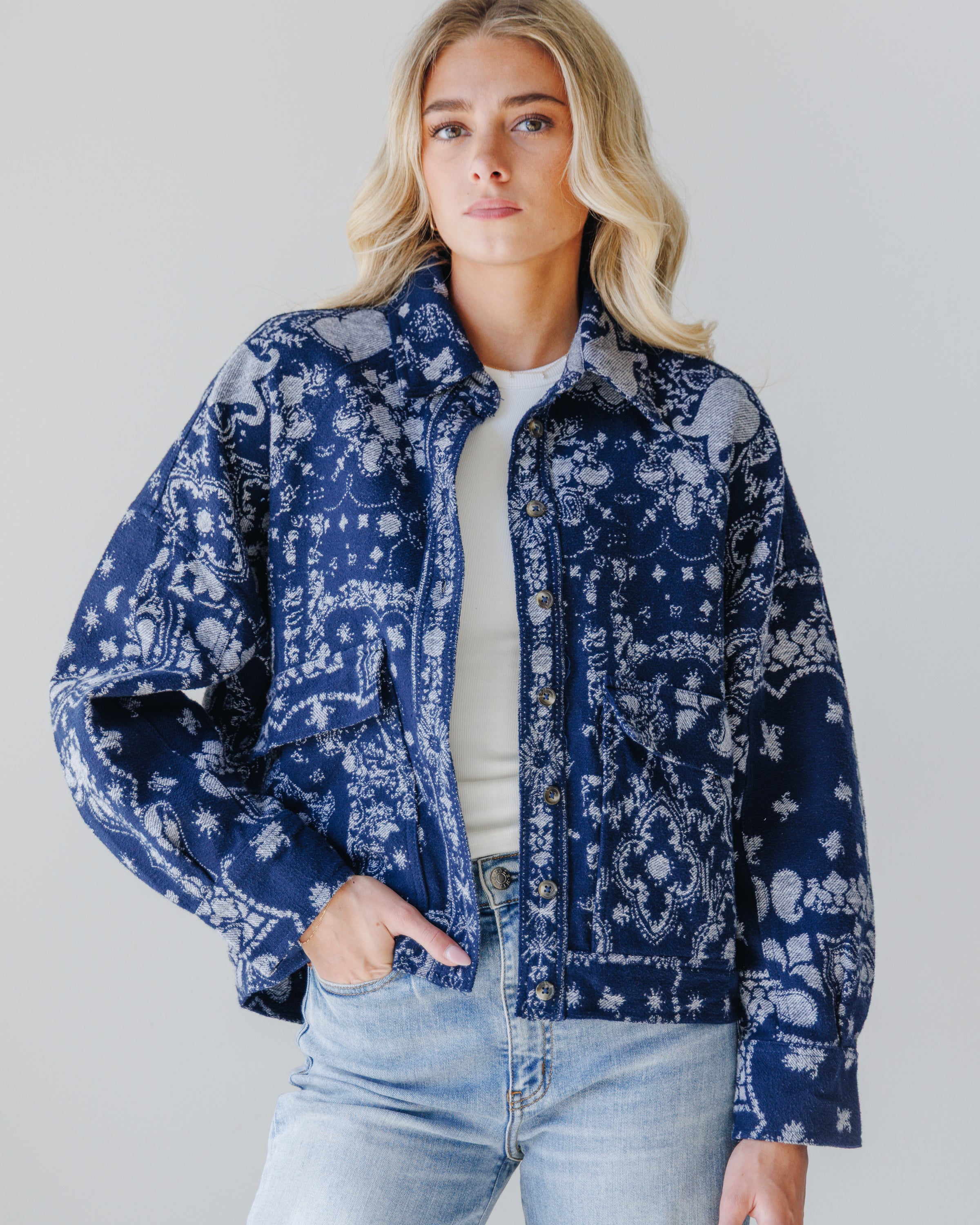 【値段交渉歓迎】Bandana Jacquard DenimWorkJacket Supreme Bandana Jacquard Denim Hooded Work Jacket (SS25) - $398