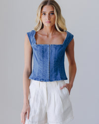 Marilyn Denim Corset