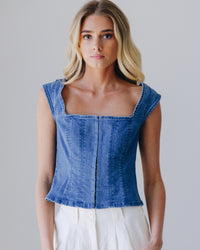 Marilyn Denim Corset