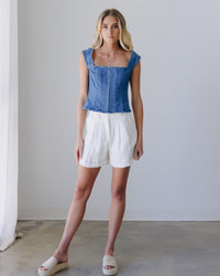 Marilyn Denim Corset