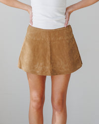 Paradise Found Suede Skort