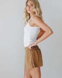 Paradise Found Suede Skort