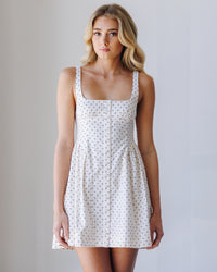 Astrid Oxford Mini Dress - Printed