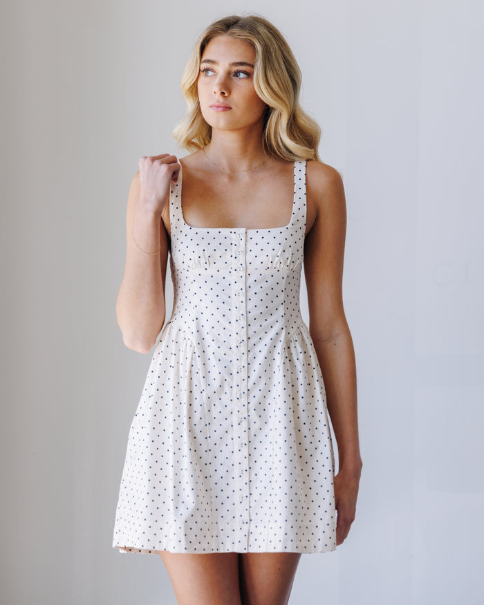 Astrid Oxford Mini Dress - Printed