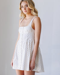Astrid Oxford Mini Dress - Printed