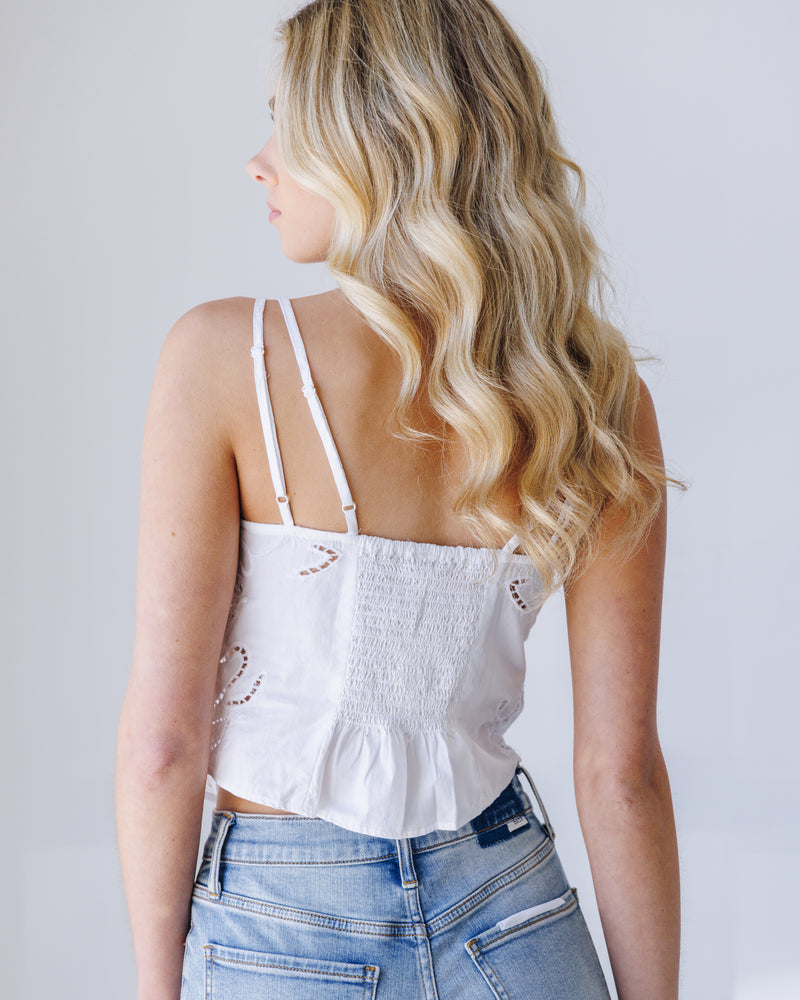 Sweet Sammi Eyelet Top