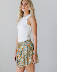 Third Charm Printed Mini Skirt