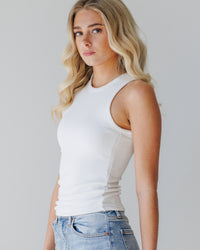 Ribbed High Neck Brami