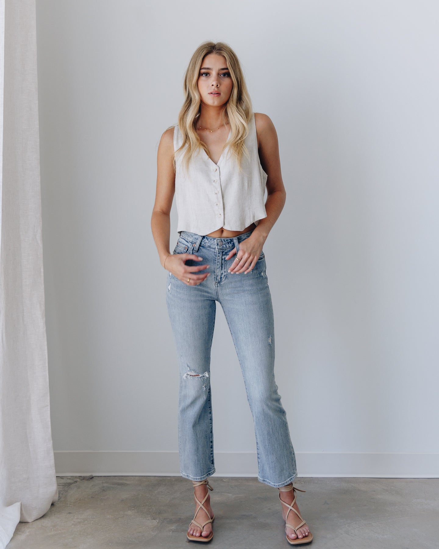Venice Linen Vest | City and Stars