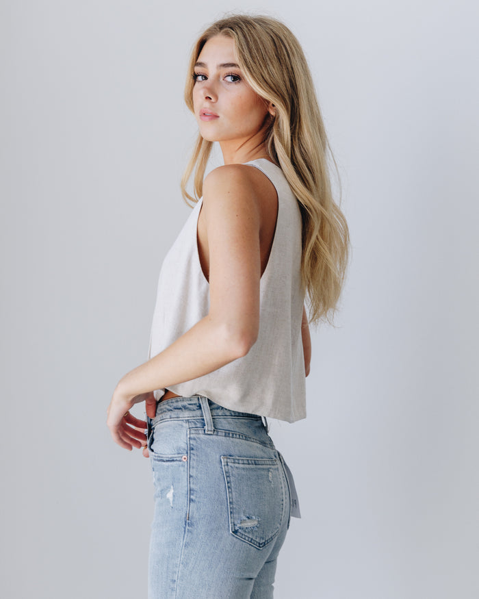 Venice Linen Vest