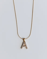 Diana Pearl Initial Necklace