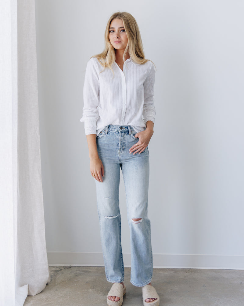 Costa Button Top
