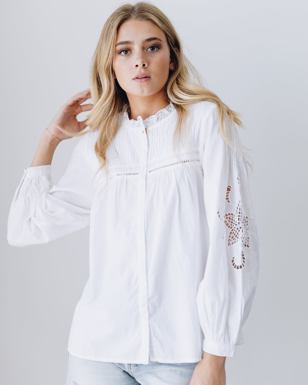 Ely Embroidered Top