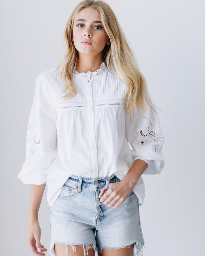 Ely Embroidered Top