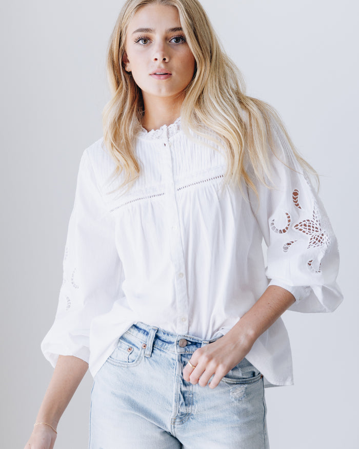Ely Embroidered Top