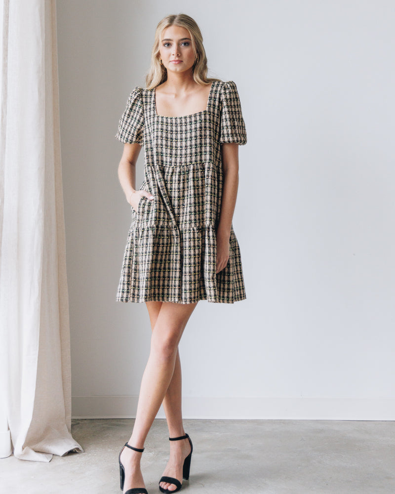 Amber Tweed Dress