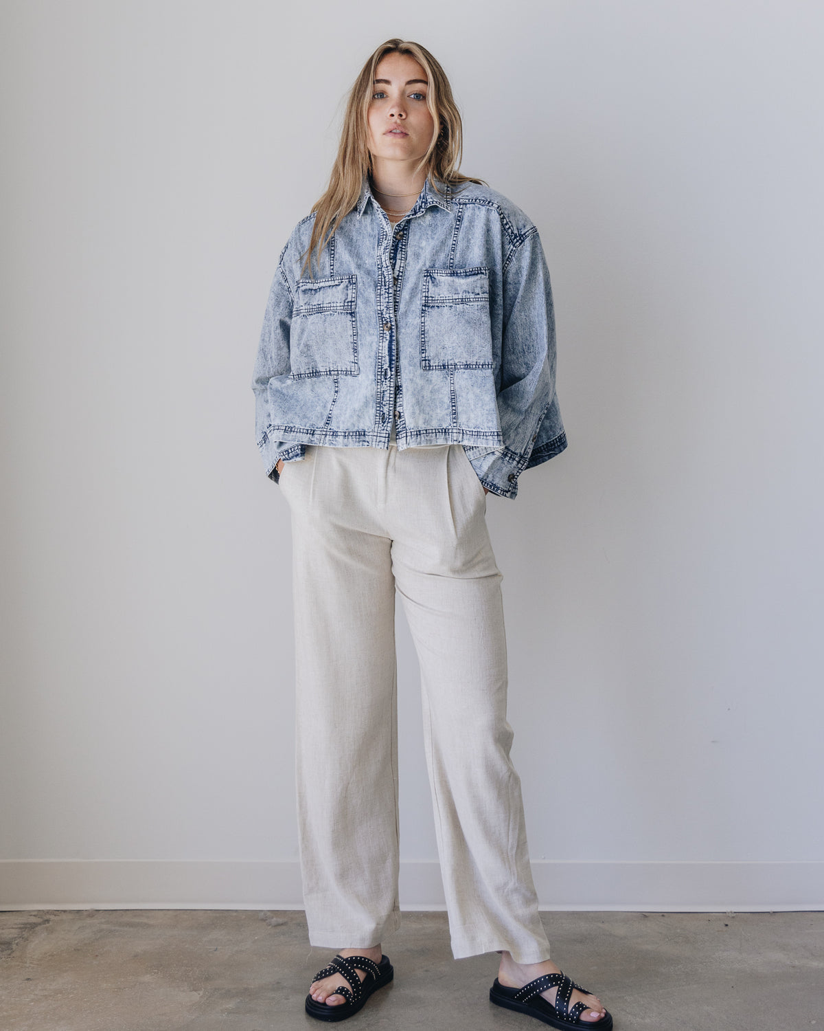 Back To You Denim Top
