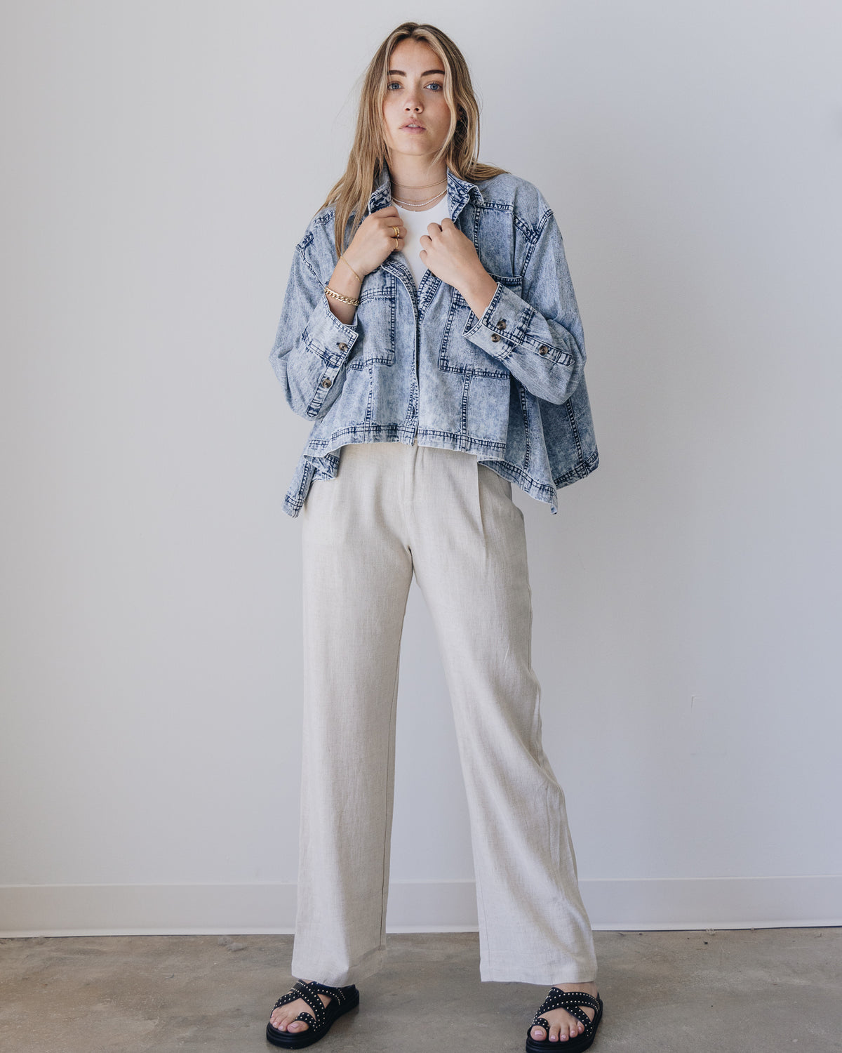 Back To You Denim Top