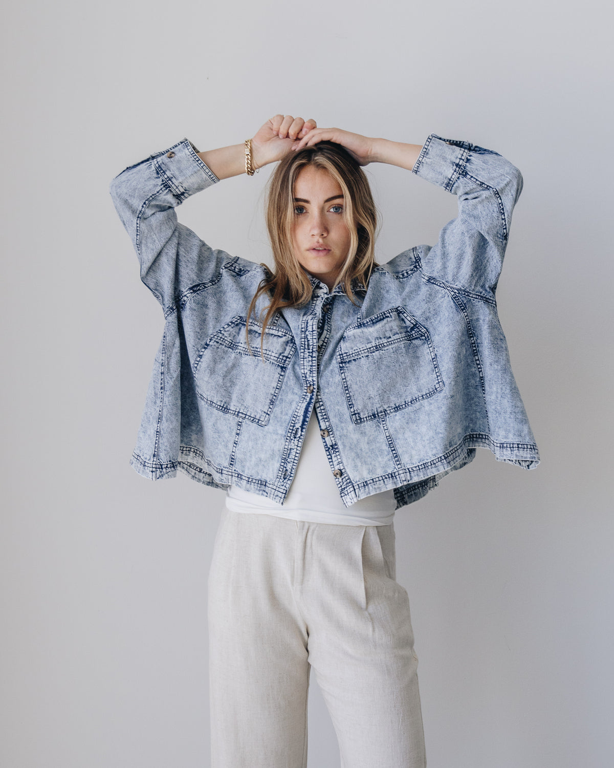 Back To You Denim Top