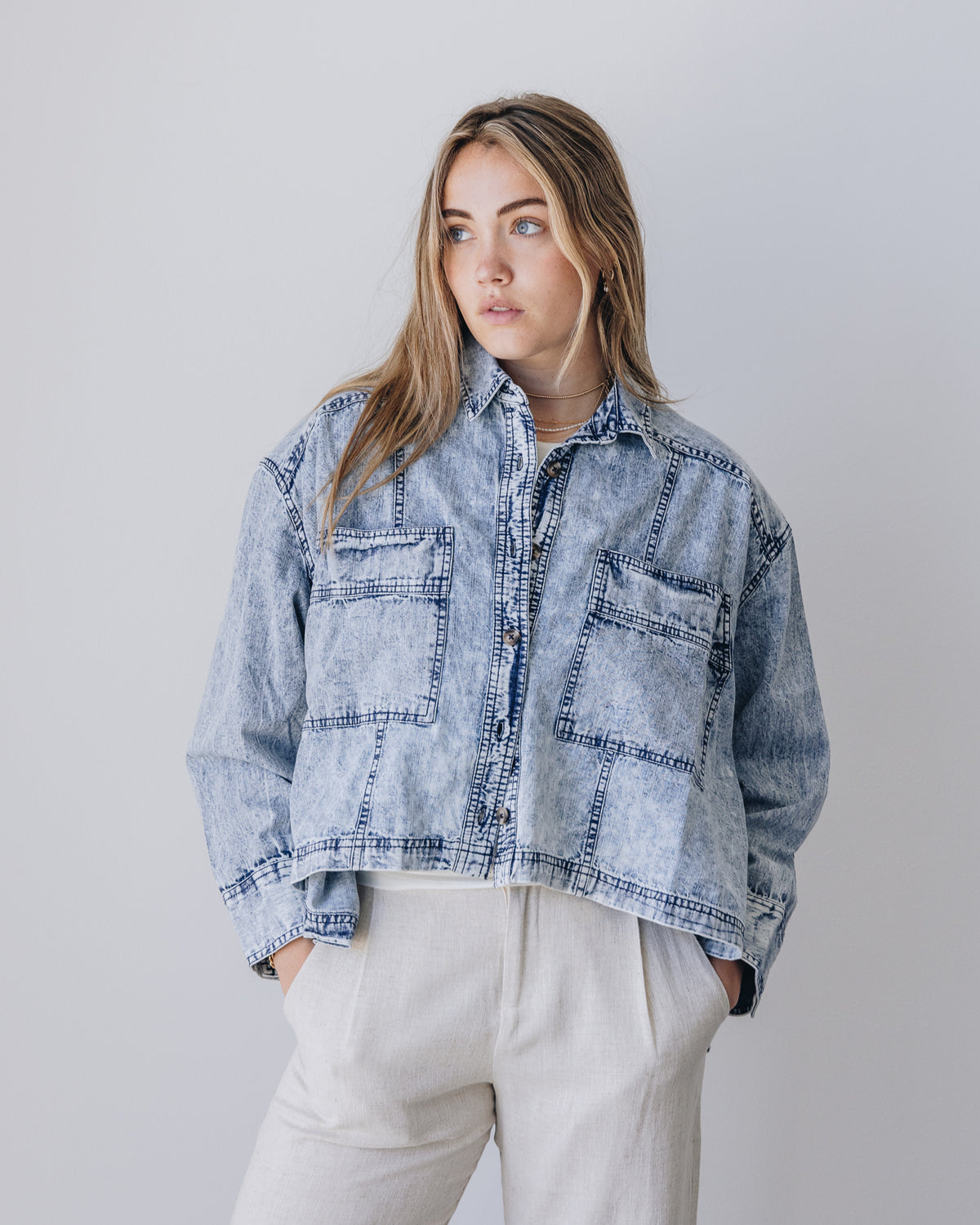 Back To You Denim Top