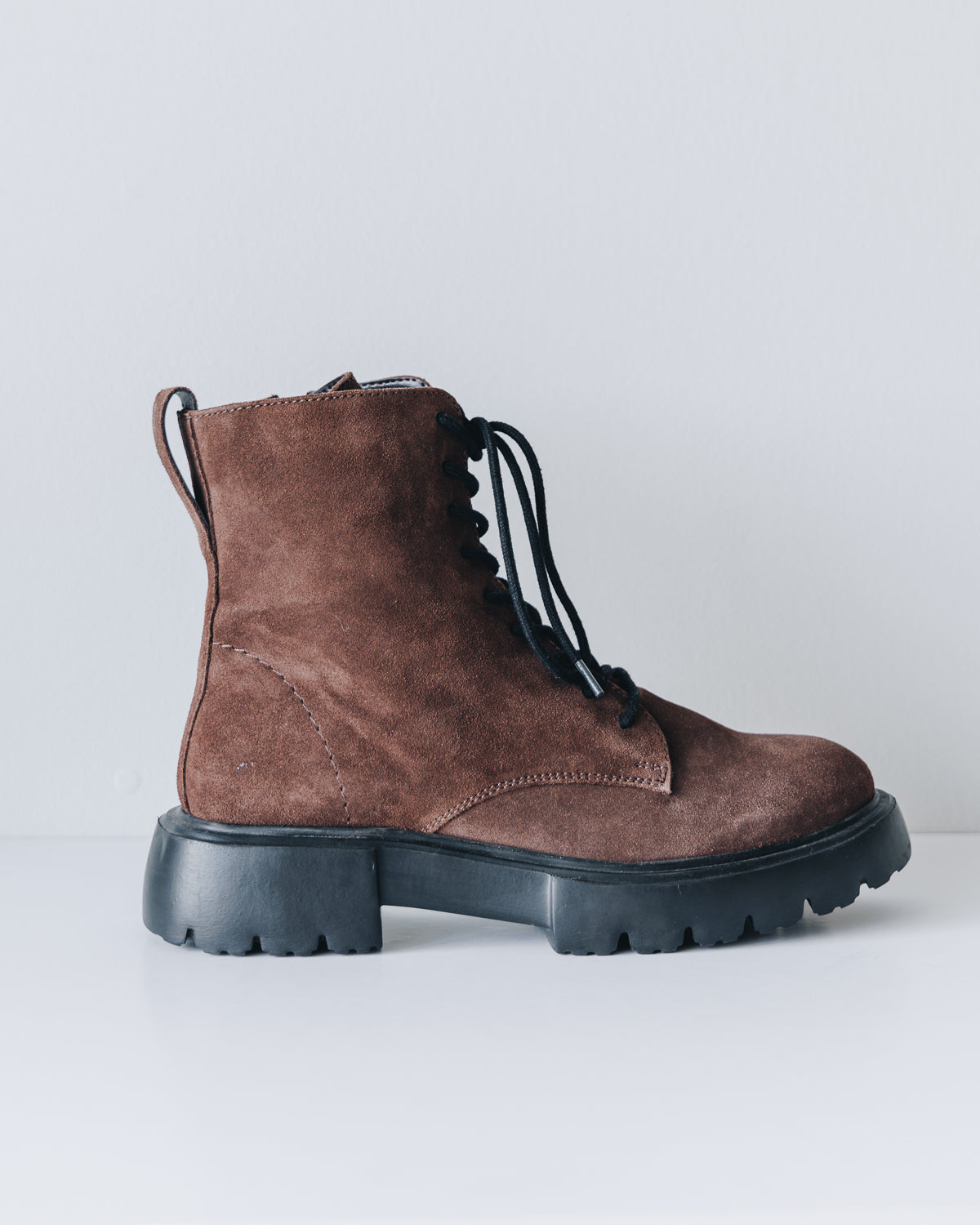 suede combat boots